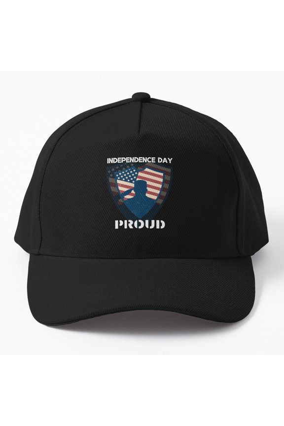 Soldier Salute Independence Day Baseball Hat, American Service Tribute Design, Classic Cap