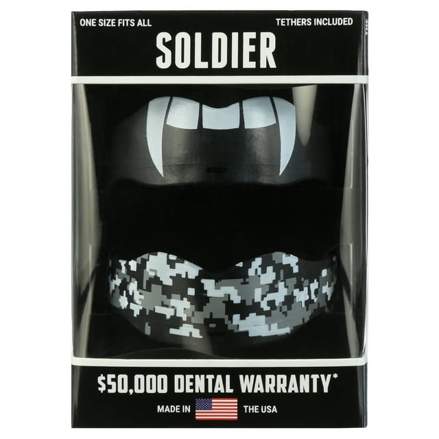 Soldier Sports Custom 7312 Football Mouthguard, Black
