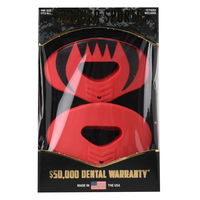 Soldier Sports Elite Air Red Mouthguard 2Pack
