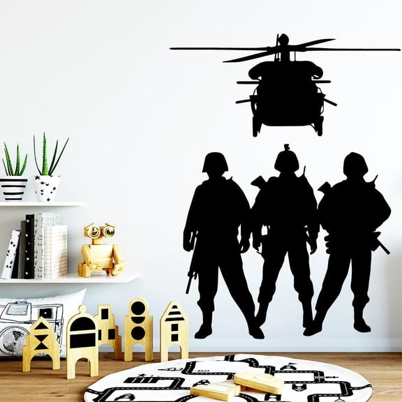 Soldier Wall Sticker House Decoration Stikers For Living Kids Rooms Wallpaper Vinyl Decals Adesivo De Parede 42x55cm
