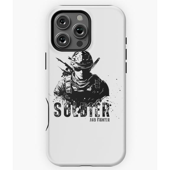 Soldier and Fighter Military Phone Case for iPhone 16 15 14 13 12 11 Pro Max