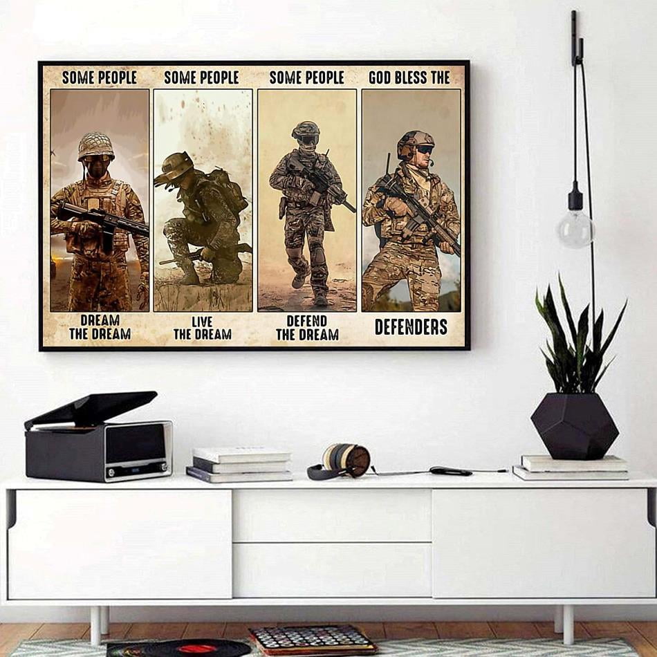 Soldier be strong when you are weak horizontal 11 x 17 Inch Poster ...