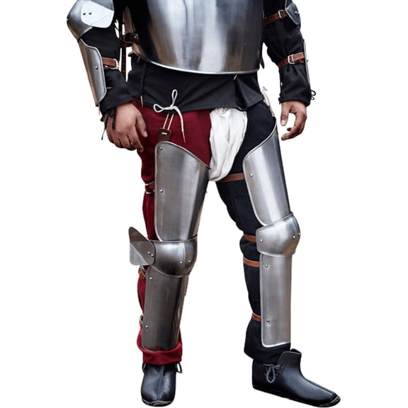 Soldiers Leg Guard Medieval Armour Polished Steel