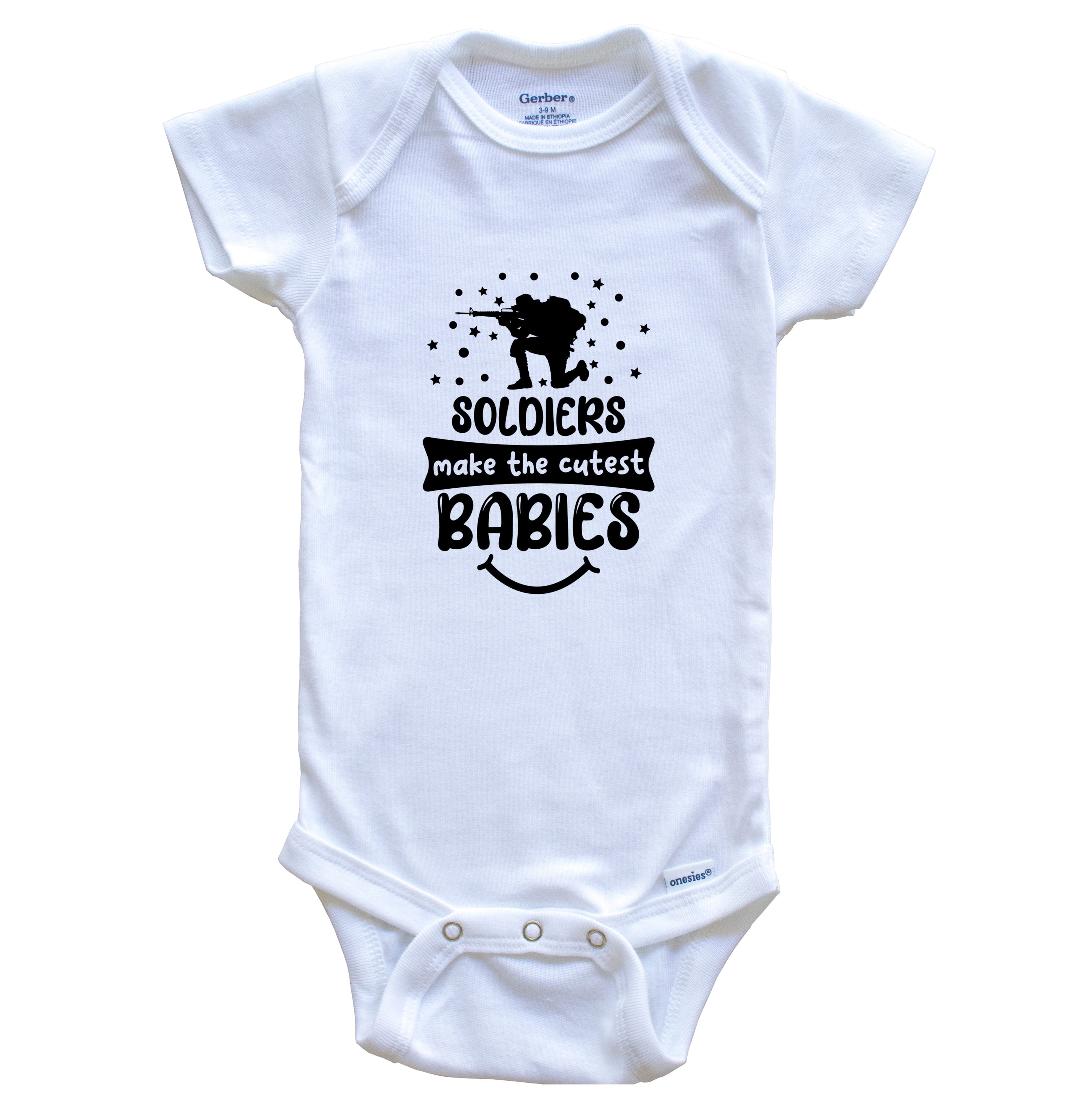 Soldiers Make The Cutest Babies Funny Military One Piece Baby Bodysuit