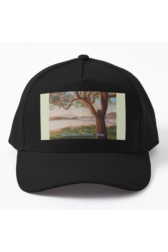 Soldiers Point NSW Baseball Cap, Australia Coastal Travel Graphic Design, Classic Hat