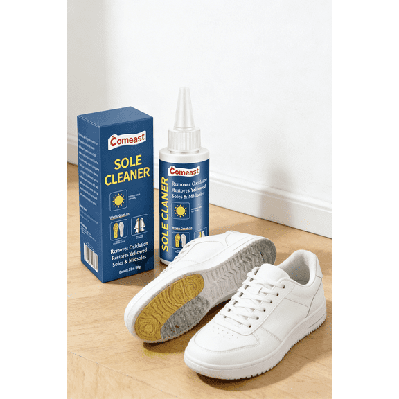 Sole Bright for Shoe Sole Cleaner, Sneaker Sole Restorer that Cleans Yellow Soles, Sole Sauce, Icy Sole Bottoms, Sneaker Sole Sauce Sneaker Sole Restorer, Shoe Sneakers Sole Cleaner, Whitener-2.8oz