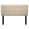 thumbnail image 1 of Sole Designs 8-button Tufted Diva Pearl Headboard Off White Queen, 1 of 2