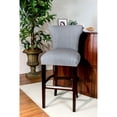 thumbnail image 1 of Sole Designs Bella 30 inch Contemporary Gray Nailhead Barstool, 1 of 4