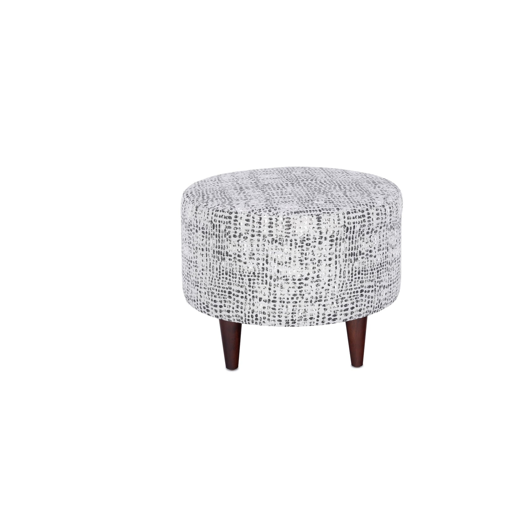 Sole Designs Sophia by Upholstered Round Ottoman SedimtSable - Walmart.com