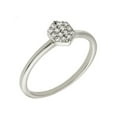thumbnail image 1 of Sole Du Soleil SDS10854R7 Daffodil Collection Womens 18k White Gold Plated Stackable Fashion Ring - Size 7, 1 of 3