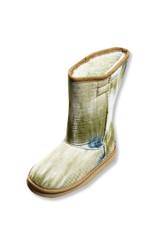 - Girls Tie Dyed Boot - Runs 2 sizes big 19713-12MUSLittleKid blue/tan