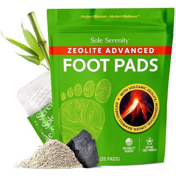 Sole Serenity Deep Cleansing Foot Pads for Heavy, Tired, Achy Feet - 20 Pads