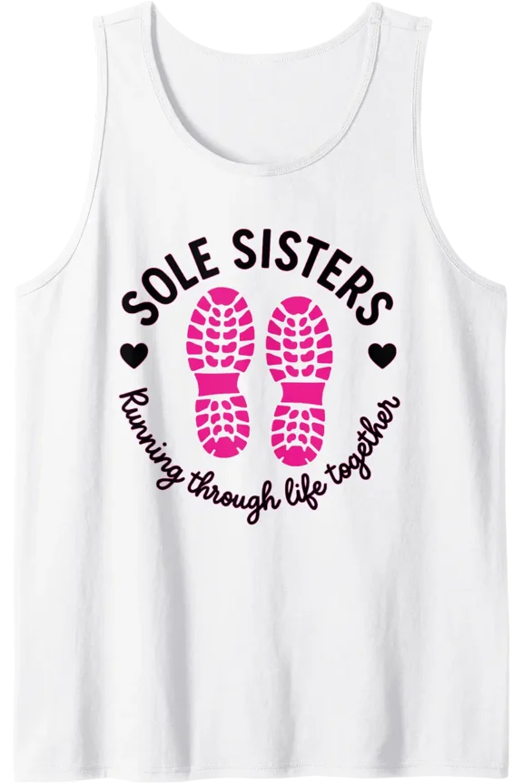 Sole Sisters Running Gift For Women Runners Friends Tank Top Size S-3XL