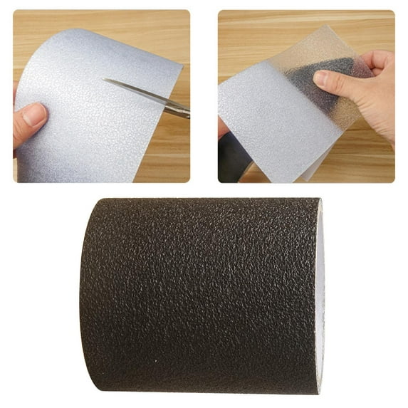 Sole Stickers, Non- Self-Stick Resistant Shoe Bottoms Rubber Shoes Grip Pads Sole Cover Protectors, Black, 100x10cm