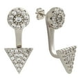 thumbnail image 1 of Sole du Soleil Lupine Collection Women's 18K Gold Plated Geometric Ear Jacket Fashion Earrings, 1 of 3
