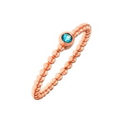 Sole du Soleil Marigold Collection Womens 18k RG Plated Stackable Fashion Ring