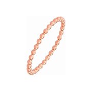 Sole Du Soleil SDS20198R7 Petunia Collection Womens 18k Rose Gold Plated Dainty Stackable Fashion Ring - Size 7