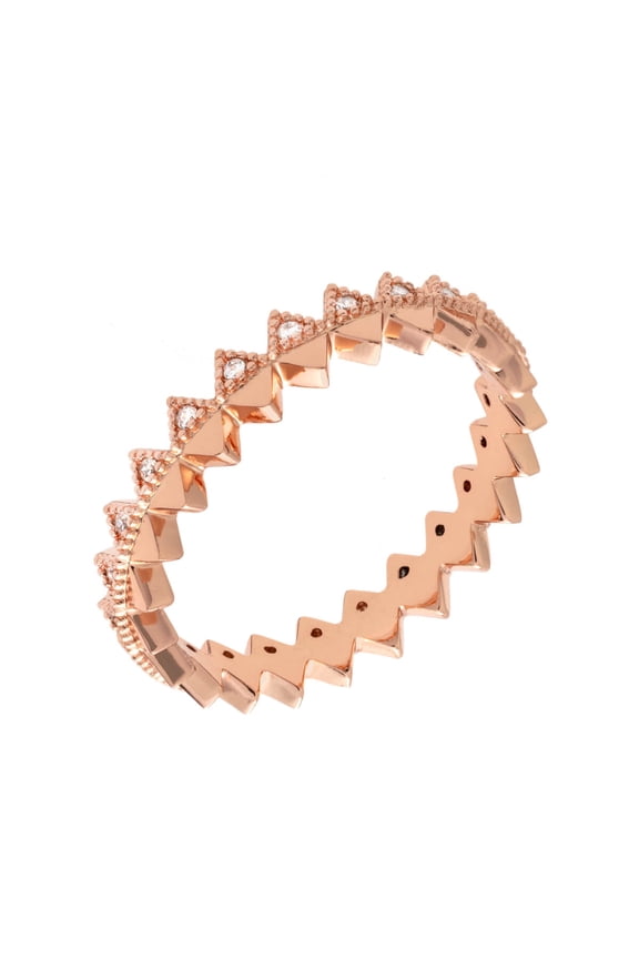 Petunia Collection Women's 18k Gold Plated Dainty Stackable Fashion Ring