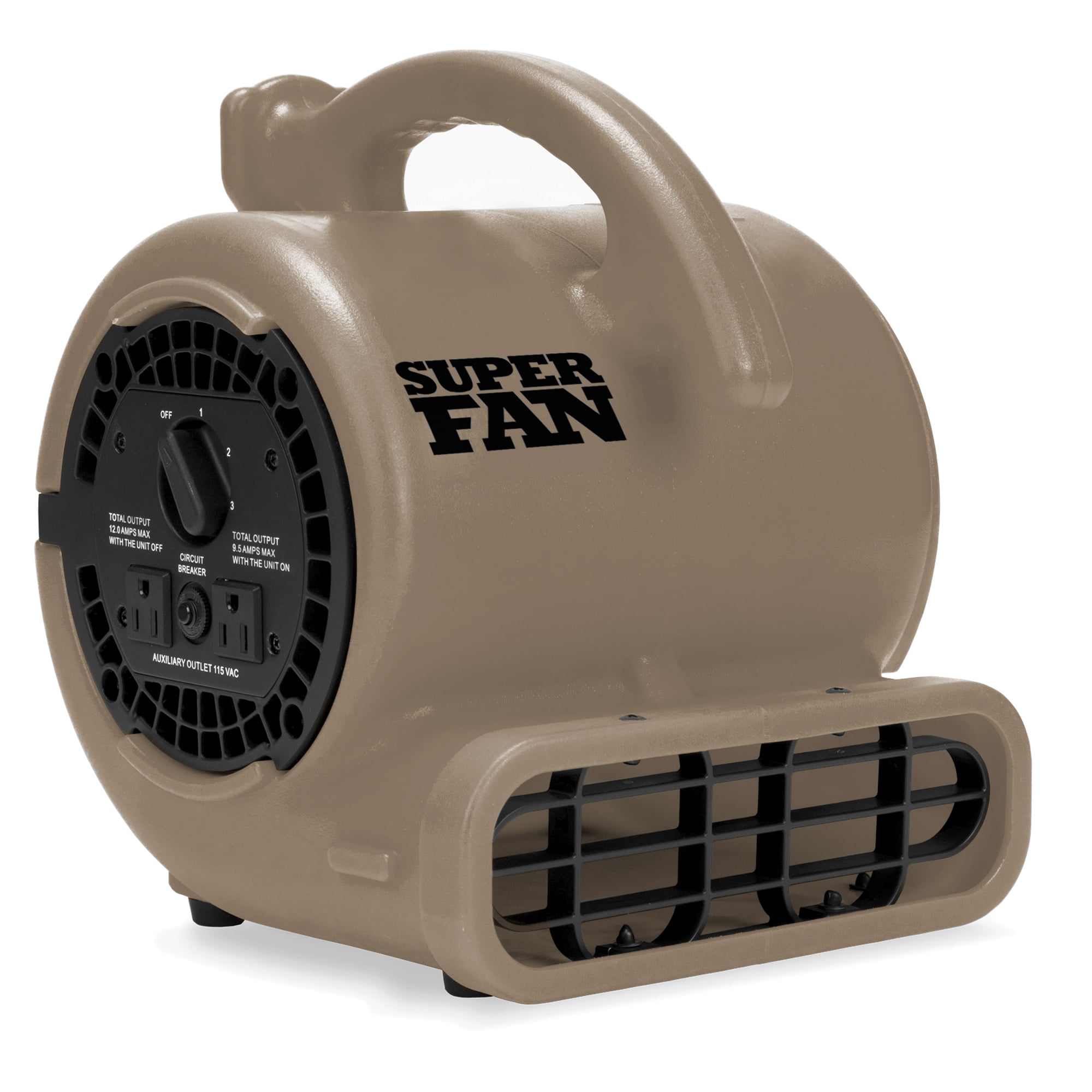 Soleaire Super Fan Home Personal Portable High Velocity Floor Fan, Tan -  Walmart.com