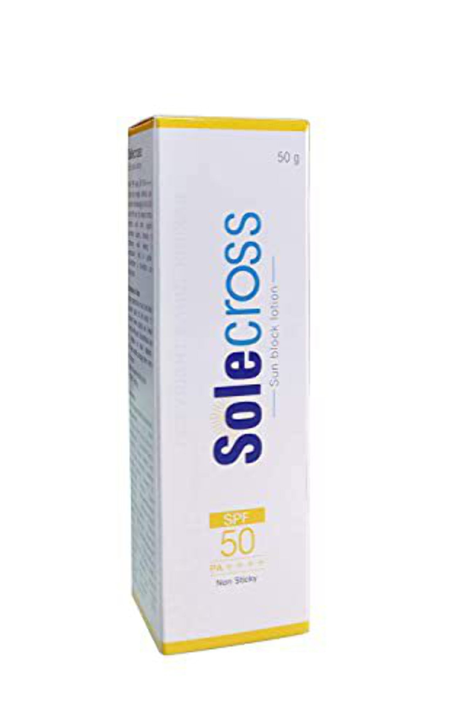Solecross Sun Block Lotion, NonSticky SPF 50, 50gm