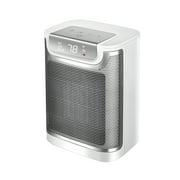 Soleil 1500W Ceramic Fan-Force Electric Space Heater With ALCI Plug, Indoor Use Only,White, New