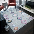thumbnail image 1 of Soleil BR15B Native Grey Tribal Moroccan Light Gray Area Rug, 2'x4', 1 of 9