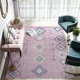 thumbnail image 1 of Soleil BR15C Native Pink Tribal Moroccan pink Area Rug, 2'x4', 1 of 9