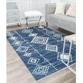 thumbnail image 1 of Soleil BR15G Native Blues Tribal Moroccan blue Area Rug, 8'x10', 1 of 10