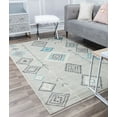 thumbnail image 1 of Soleil BR15K Native Turquoise Tribal Moroccan gray Area Rug, 5'x7', 1 of 10