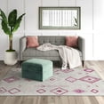 thumbnail image 1 of Soleil BR15M Native Fushchia Tribal Moroccan gray Area Rug, 8'9"x12', 1 of 9