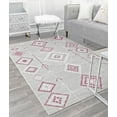 thumbnail image 1 of Soleil BR15M Native Fushchia Tribal Moroccan gray Area Rug, 8'x10', 1 of 10