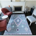 thumbnail image 1 of Soleil BR20A Sahara Dark Gray Tribal Moroccan Dark Gray Area Rug, 2'x4', 1 of 9