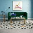 thumbnail image 1 of Soleil BR30A Kilim Gold Tribal Moroccan ivory Area Rug, 4'x6', 1 of 9