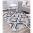 thumbnail image 1 of Soleil BR30L Sunset Tribal Moroccan gray Area Rug, 5'x7', 1 of 10