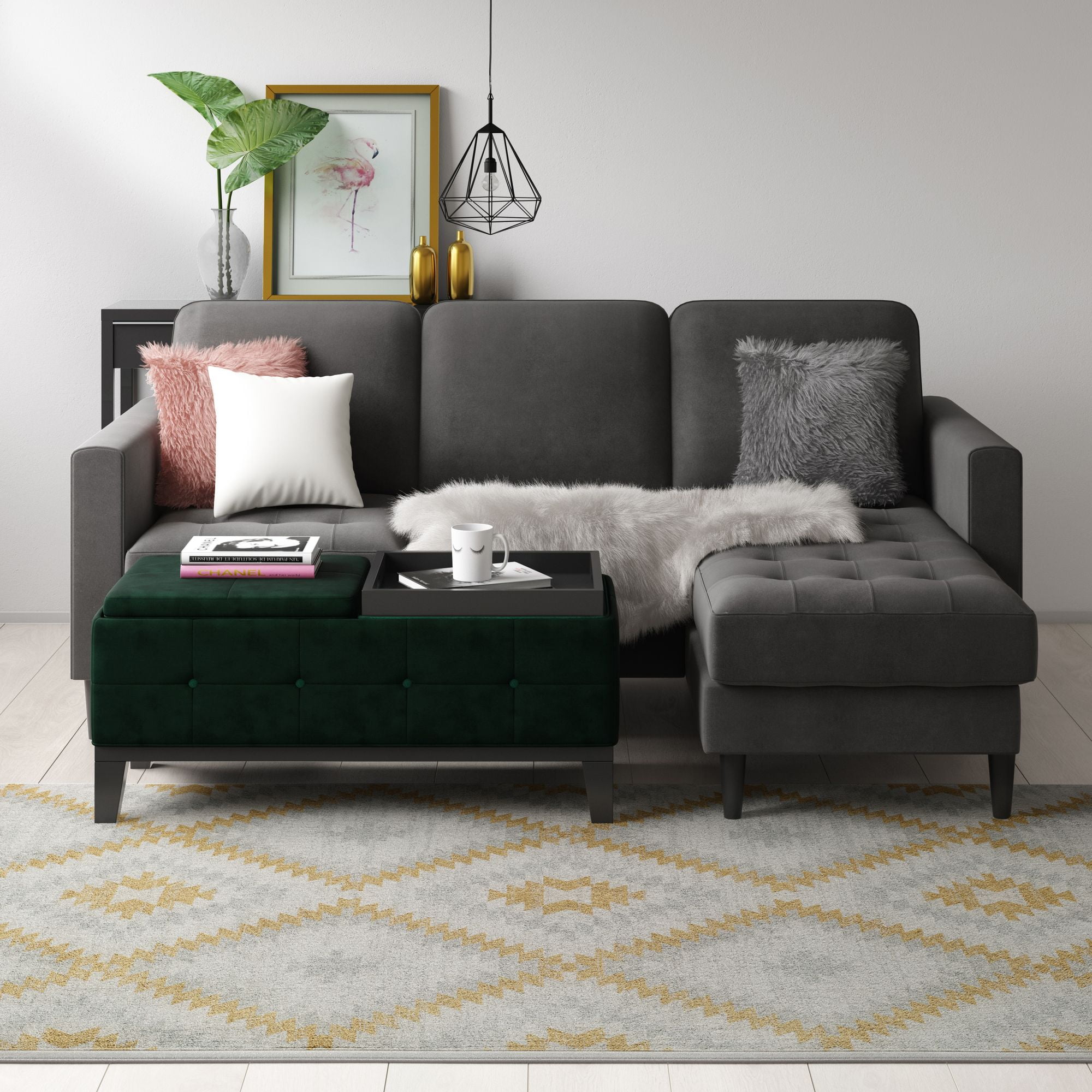 Soleil BR30M Golden Touch Tribal Moroccan ivory Area Rug, 2'x4'