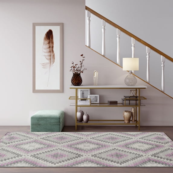 Soleil BR30N Taffy Tribal Moroccan gray Area Rug, 2'x4'