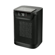 Soleil Digital Ceramic Heater  1500W,Space Heaters for Inside,Portable Electric Heater for Home ,PTC Ceramic Fast Safety Energy Efficient Heater,Black Color,Indoor use only