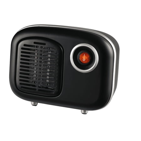 Soleil Electric Personal Ceramic Mini Heater 250W Indoor Black MH-08B