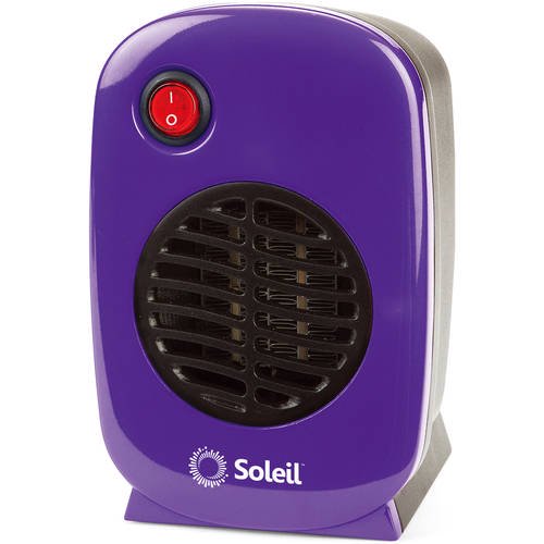 Soleil Personal Electric Ceramic Heater, 250 Watt MH-01, Purple - Walmart .com