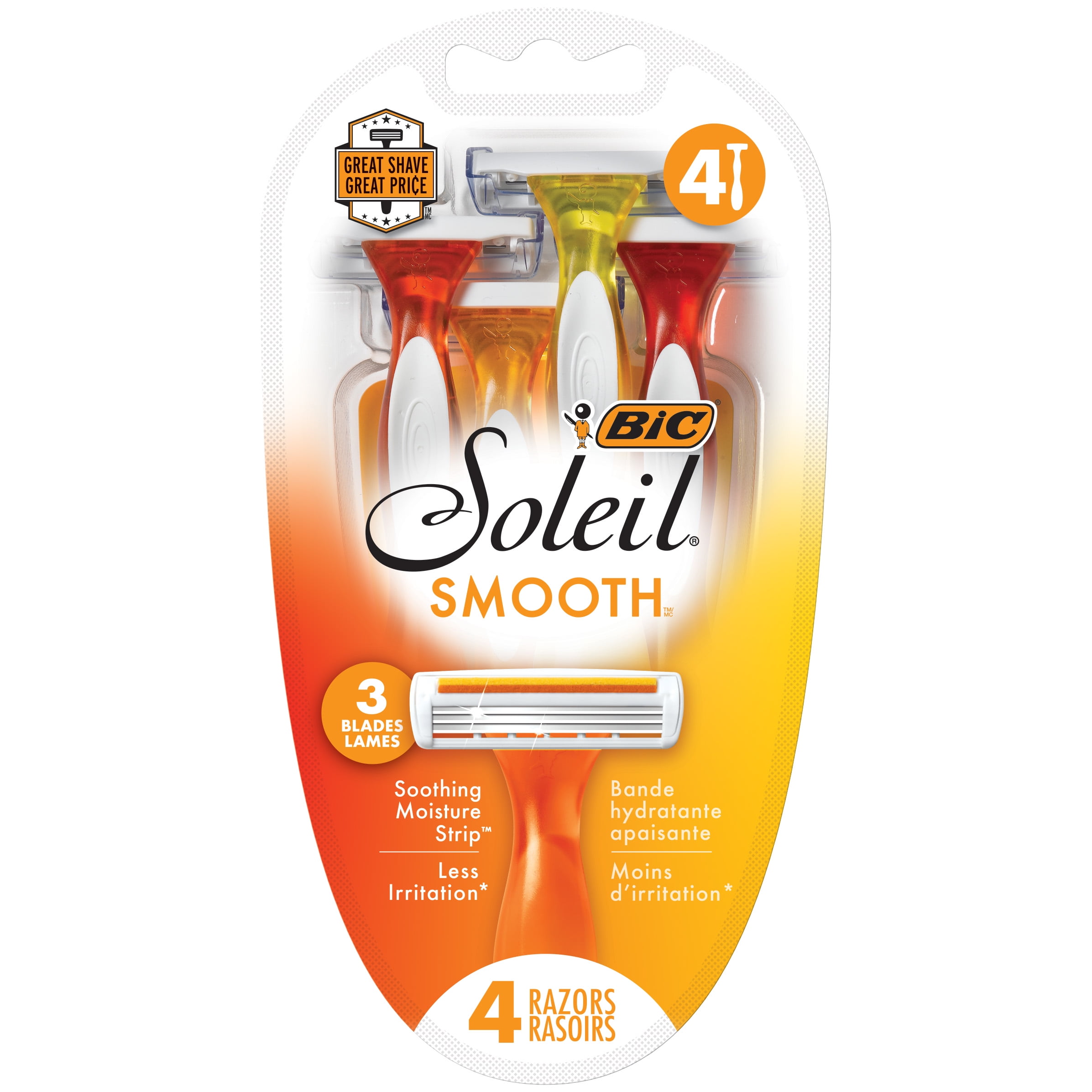 BIC Soleil Smooth Disposable Razors, Women's,