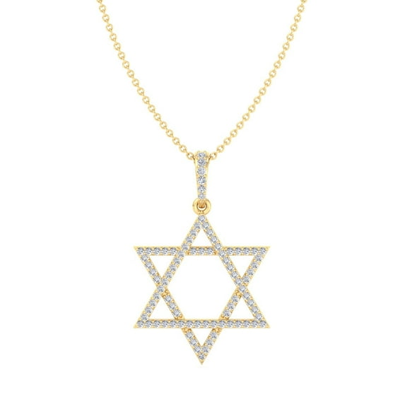 Soleil - Star Of David Pendant Diamond Pendant Necklace