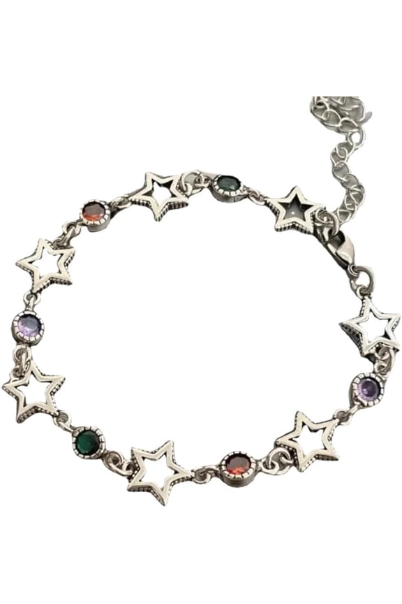Fairy Grunge Star Bracelets Y2k Aesthetic Punk Bracelet for Women Cute Vintage Y2k Jewelry Kawaii Accessories Preppy