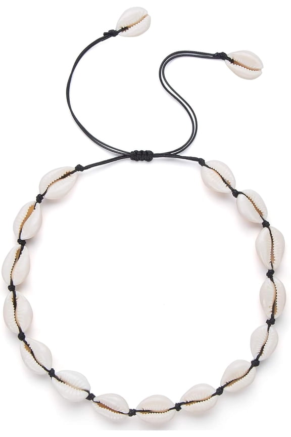 Handmade Sea Shell Necklace for Women Summer Adjustable Natural Shell Collar Necklace