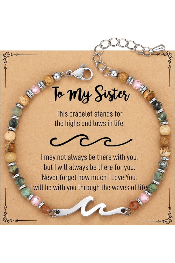 wave bracelets are perfect gifts for female friends, unique birthday presents, and sisterly gifts. They're also great for Christmas, Easter, Mother's Day, and as a best friend gift.