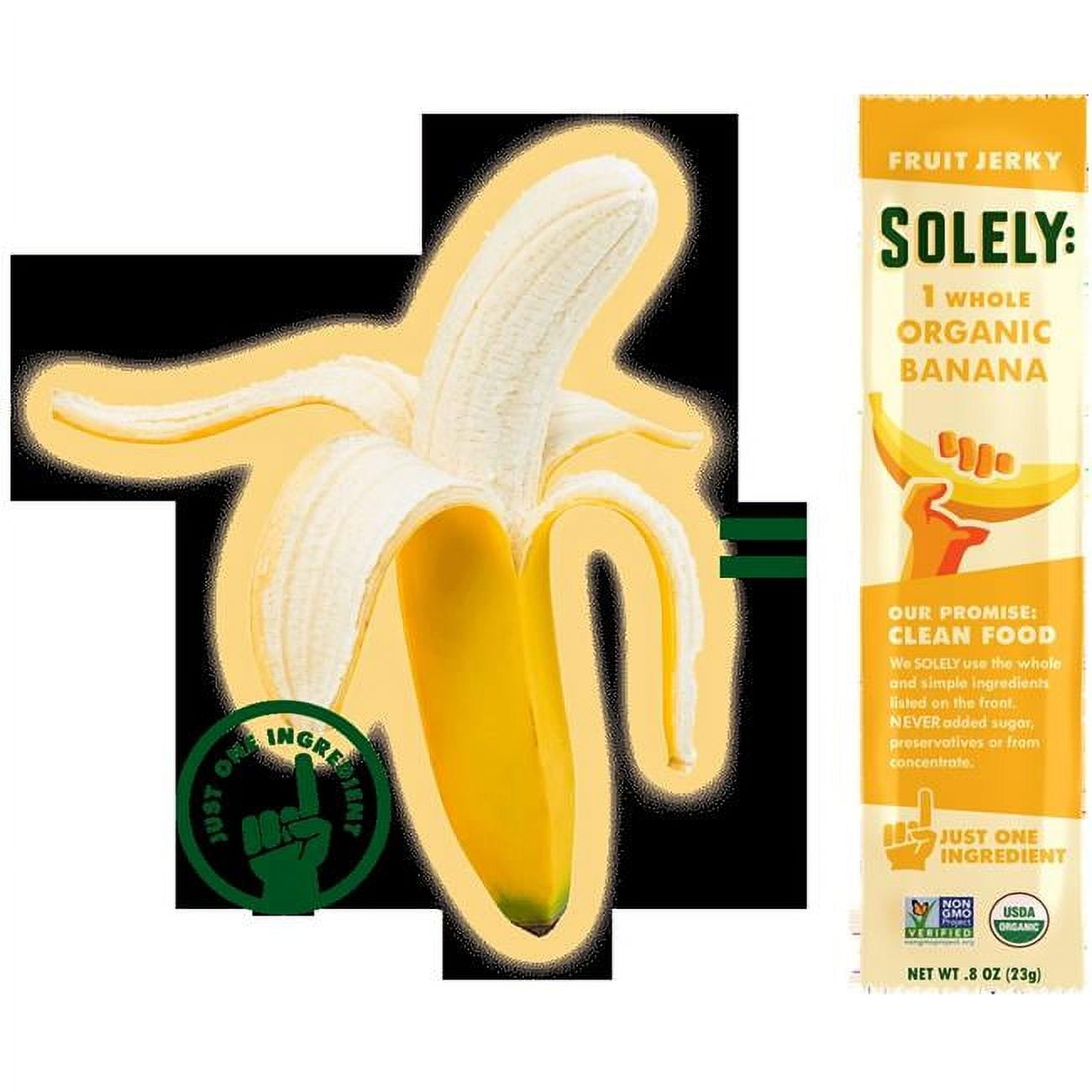 Solely Fruit 232963 1 Whole Organic Banana Fruit Jerky