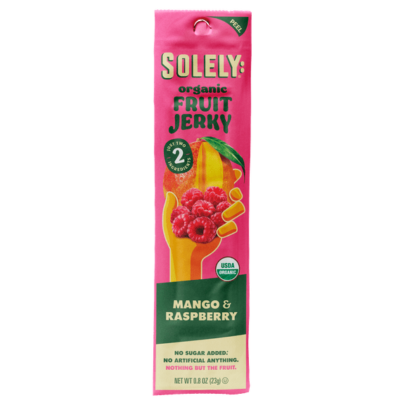 Solely Mango & Raspberry Organic Fruit Snack Jerky, 0.8 oz