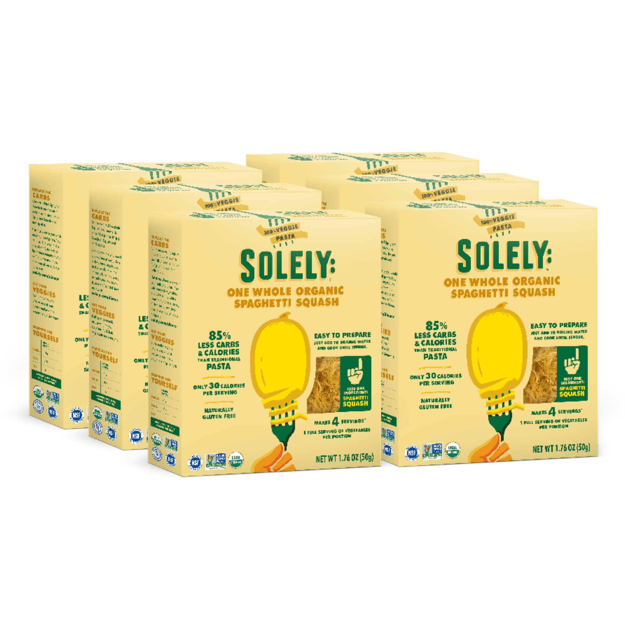 (Price/Case)Solely - Pasta Spag Squash - Case of 6-1.76 OZ