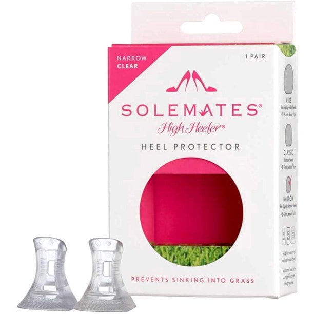 Solemates Grass Stoppers Clear Narrow High Heel Protectors NEW Walmart