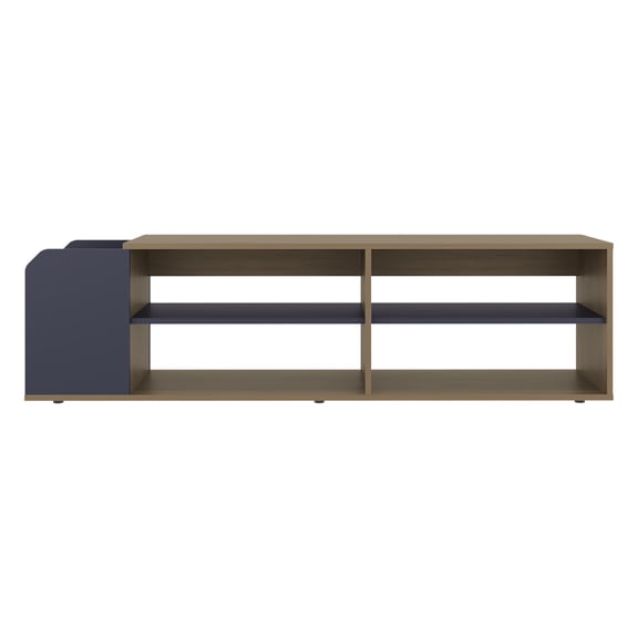 Solene | TV Stand | Open Shelves, Modern | in Natural Oak | Wood Construction