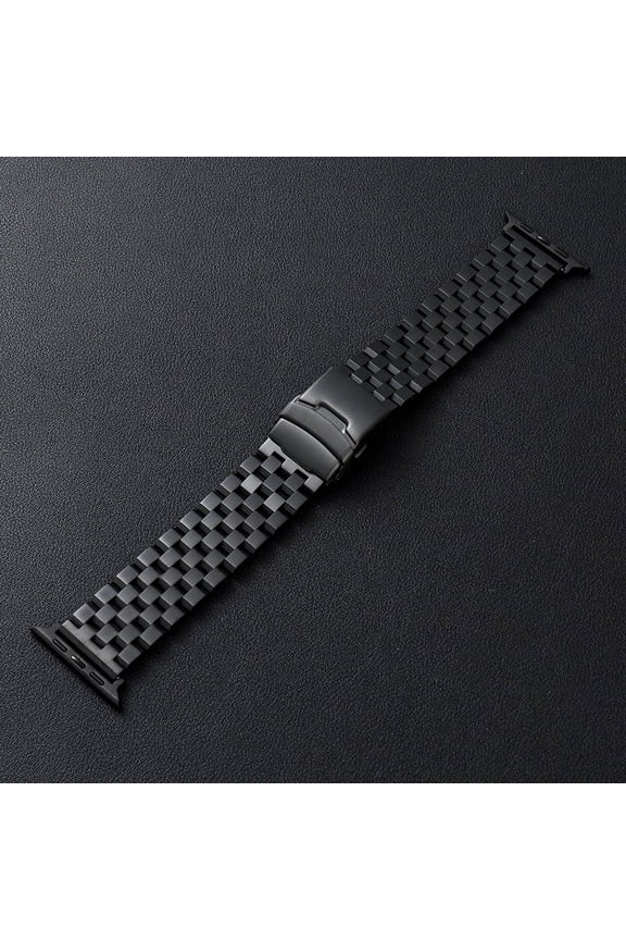 Metal Watch Band for Men Women, 20mm 22mm Quick Release 3D 7 Beads Stainless Steel Watch Bands Strap Classic Replacement Bracelet with Double Locks Silver